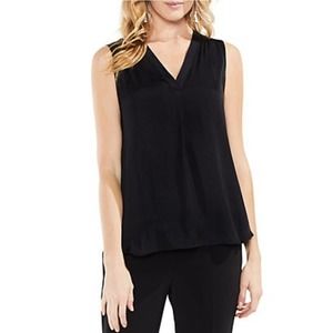 Vince Camuto | NEW Black Sleeveless V-Neck Blouse